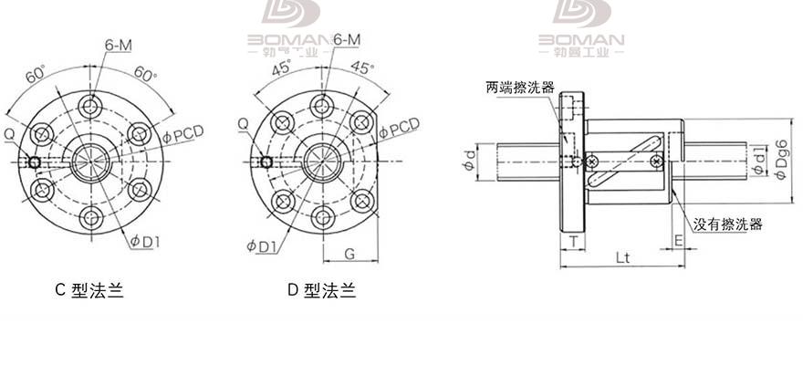 KURODA GRC520ES-DAPR 黑田丝杆替换尺寸图解
