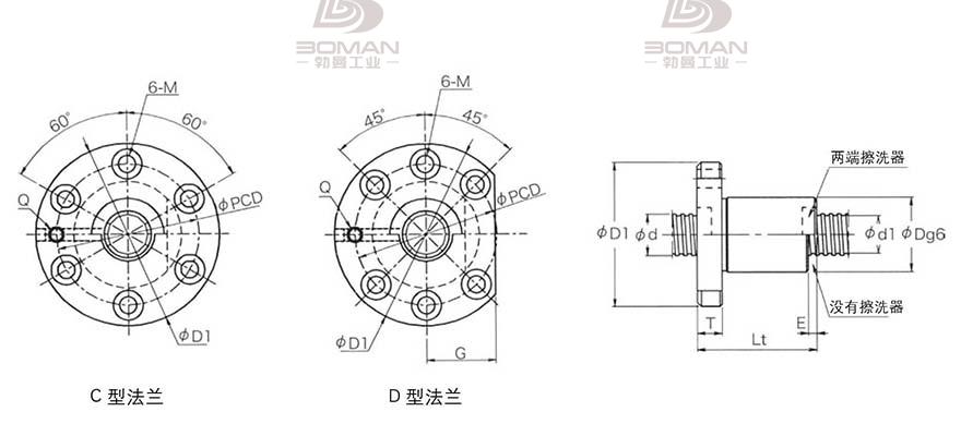 KURODA GD2505JS-CDPR 黑田精工丝杆怎么安装图解