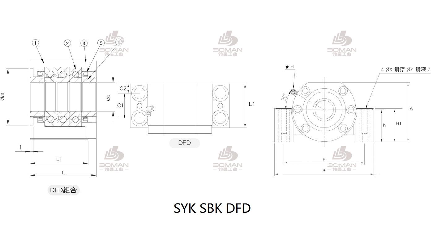 SYK MBH15-DP syk品牌丝杆支撑座生产厂家