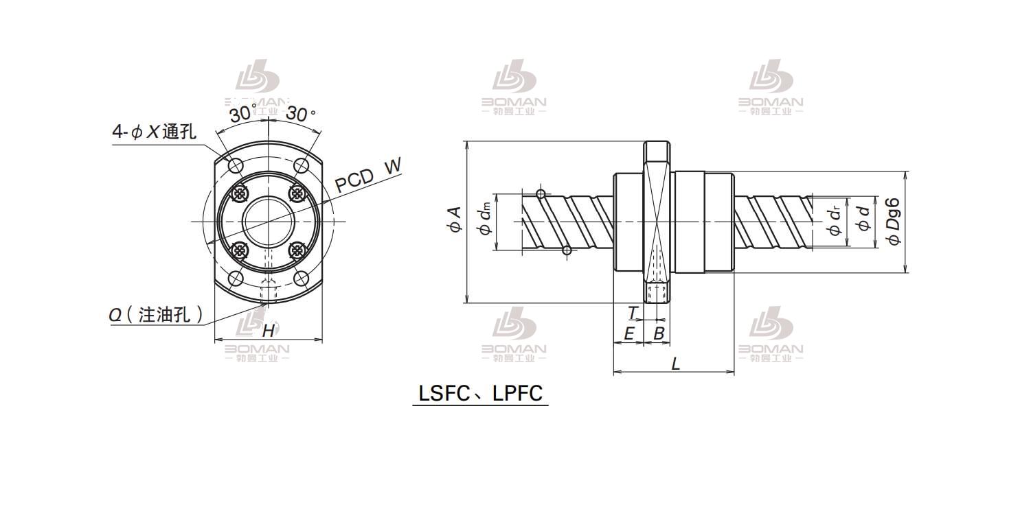 NSK LSFC4040-6-NSK LSFC滚珠丝杠